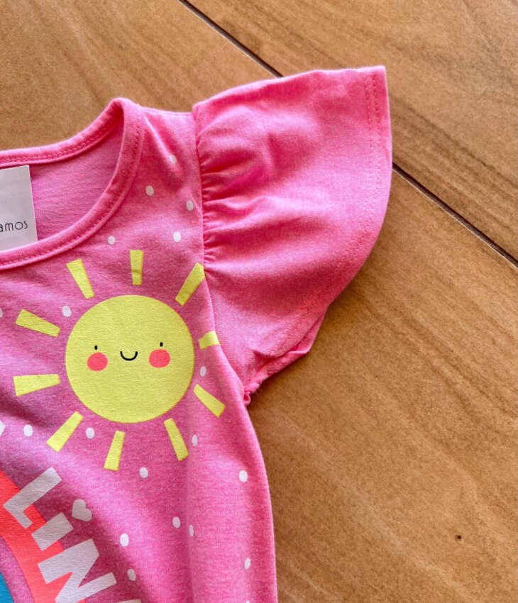 fernandaramoskids com br Vestido Infantil Feminino Curto Dia Lindo Rosa1