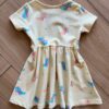 fernandaramoskids com br Vestido Infantil Feminino Curto Dinossauro Amarelo2