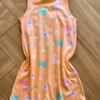 fernandaramoskids com br Vestido Infantil Feminino Curto Estampa Animal Laranja 2