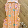 Vestido Infantil Feminino Curto Estampa Animal Laranja Fernanda Ramos Kids