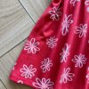 fernandaramoskids com br Vestido Infantil Feminino Curto Estampa Flores Margarida Vermelho2
