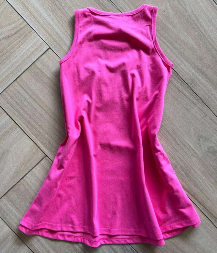 fernandaramoskids com br Vestido Infantil Feminino Curto Estampa Pássaros e Flores Pink2