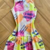 Vestido Infantil Feminino Curto Estampado Les Filles Allons y Fernanda Ramos Kids