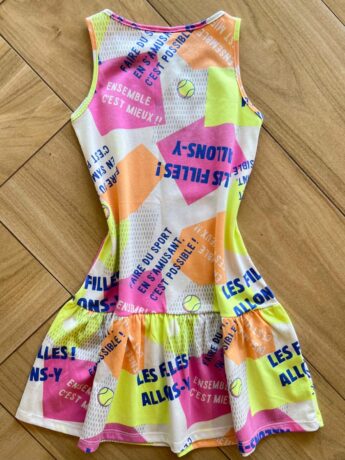 Vestido Infantil Feminino Curto Estampado Les Filles Allons y Fernanda Ramos Kids