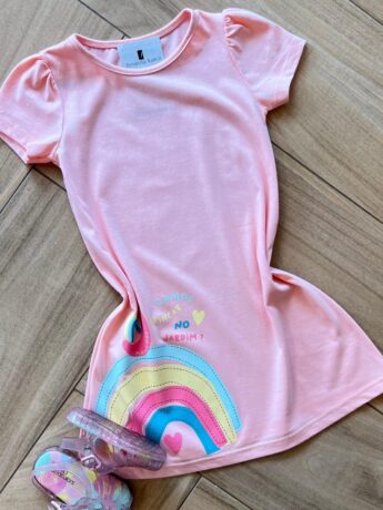 fernandaramoskids com br Vestido Infantil Feminino Curto Evase Caracol Feliz 1