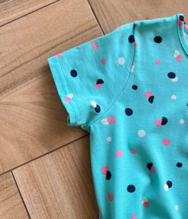 fernandaramoskids com br Vestido Infantil Feminino Curto Evase com Bolinhas Verde Água1