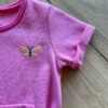 fernandaramoskids com br Vestido Infantil Feminino Curto Manga Curta com Bolso Rosa1