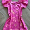 fernandaramoskids com br Vestido Infantil Feminino Curto Manga Curta Estampa Frutinhas Pink2