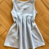 fernandaramoskids com br Vestido Infantil Feminino Curto Meia Malha Estampa Morangos Azul2