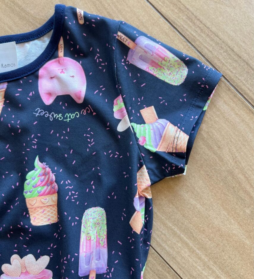 fernandaramoskids com br Vestido Infantil Feminino Curto Meia Malha Ice Cat Sweet Azul1