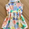 fernandaramoskids com br Vestido Infantil Feminino Curto Nude Todo em Flores2
