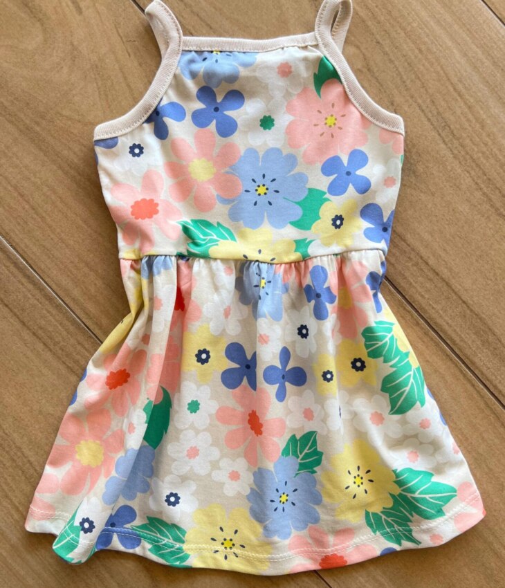 fernandaramoskids com br Vestido Infantil Feminino Curto Nude Todo em Flores2