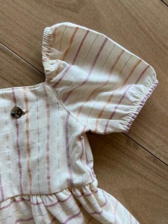 fernandaramoskids com br Vestido Infantil Feminino Curto Off White Fio Prata 1