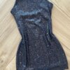 fernandaramoskids com br Vestido Infantil Feminino Curto Reto de Paetê Preto 1