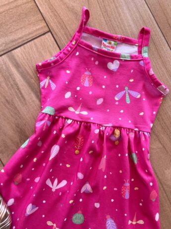 fernandaramoskids com br Vestido Infantil Feminino Curto Rodado Alça Fina Estampado Pink1