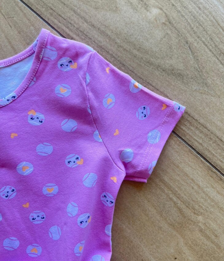 fernandaramoskids com br Vestido Infantil Feminino Curto Rodado Bola de Tênis Lilás1