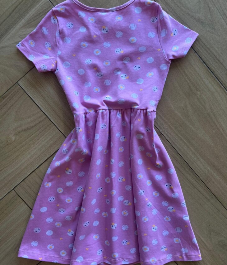fernandaramoskids com br Vestido Infantil Feminino Curto Rodado Bola de Tênis Lilás2