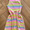 Vestido Infantil Feminino Curto Rodado Colorido Fernando Ramos Kids