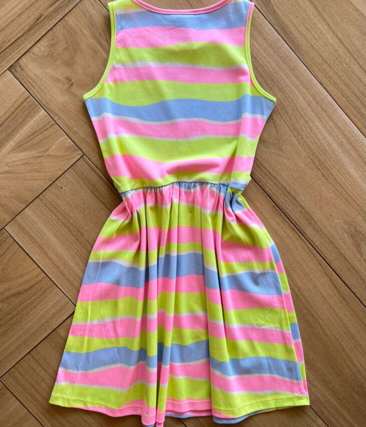 Vestido Infantil Feminino Curto Rodado Colorido Fernando Ramos Kids