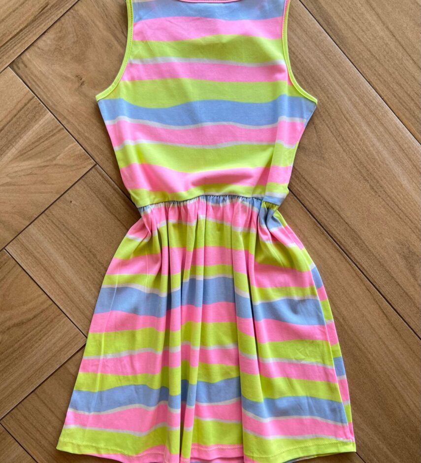 Vestido Infantil Feminino Curto Rodado Colorido Fernando Ramos Kids
