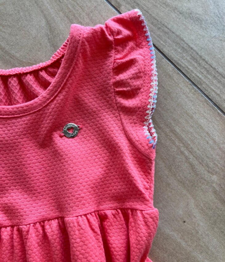fernandaramoskids com br Vestido Infantil Feminino Curto Rodado com Bolsinha Bordada1