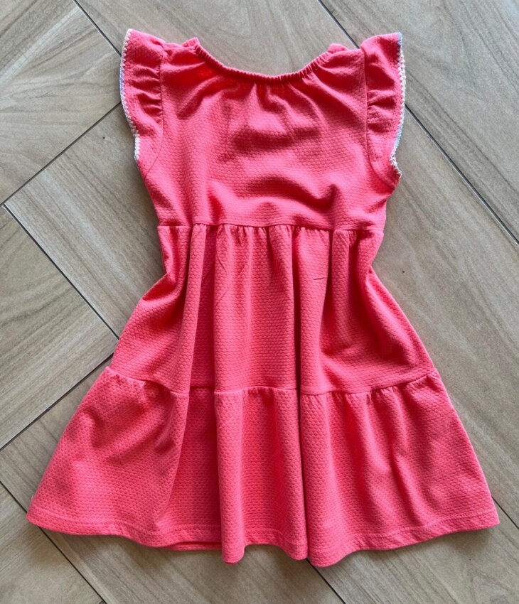 fernandaramoskids com br Vestido Infantil Feminino Curto Rodado com Bolsinha Bordada3