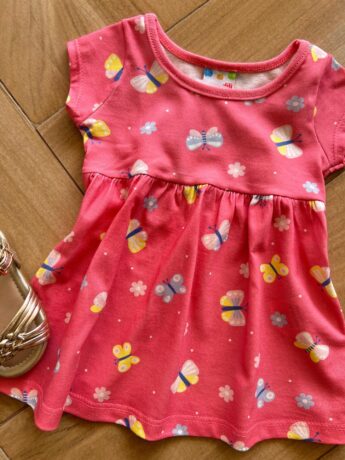 fernandaramoskids com br Vestido Infantil Feminino Curto Rodado com Borboletas Rosa1