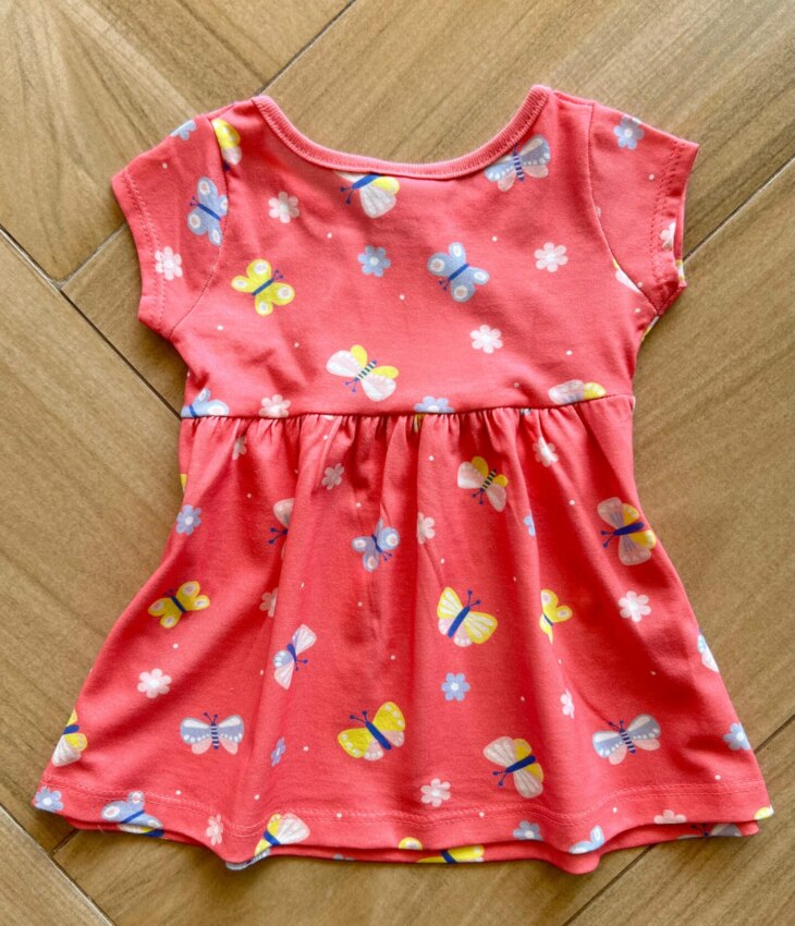 fernandaramoskids com br Vestido Infantil Feminino Curto Rodado com Borboletas Rosa2