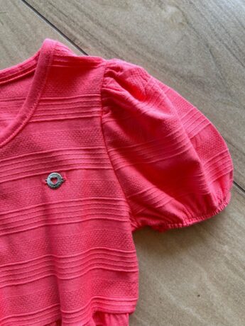 fernandaramoskids com br Vestido Infantil Feminino Curto Rodado com Detalhe no Tecido1