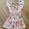 fernandaramoskids com br Vestido Infantil Feminino Curto Rodado Estampa Caju2