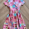 fernandaramoskids com br Vestido Infantil Feminino Curto Rodado Evase Babados Rosa2