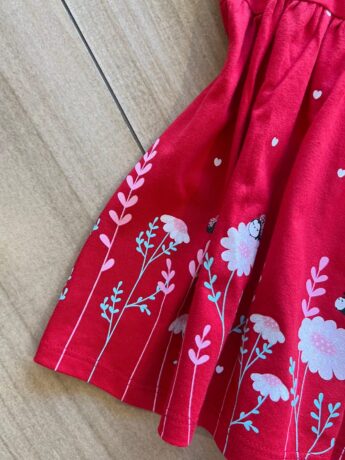 fernandaramoskids com br Vestido Infantil Feminino Curto Rodado Joaninha Vermelho1