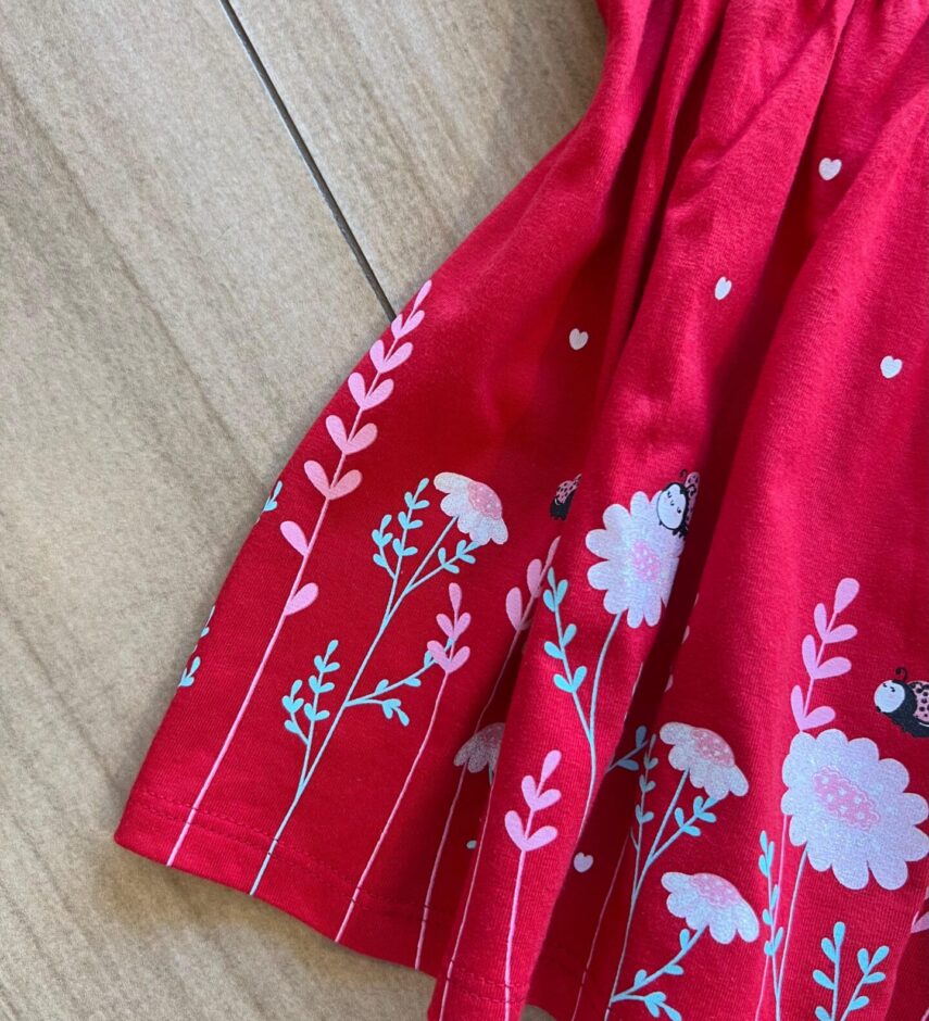 fernandaramoskids com br Vestido Infantil Feminino Curto Rodado Joaninha Vermelho1
