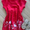Vestido Infantil Feminino Curto Rodado Joaninha Vermelho Fernanda Ramos Kids