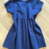 fernandaramoskids com br Vestido Infantil Feminino Curto Rodado Manga Curta Azul 2