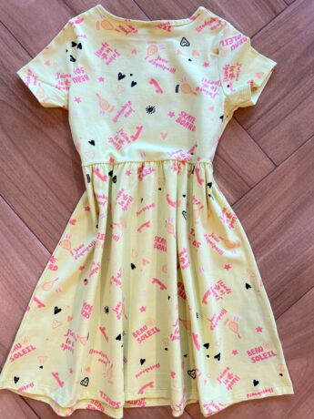 fernandaramoskids com br Vestido Infantil Feminino Curto Rodado Manga Curta Skate Board 1