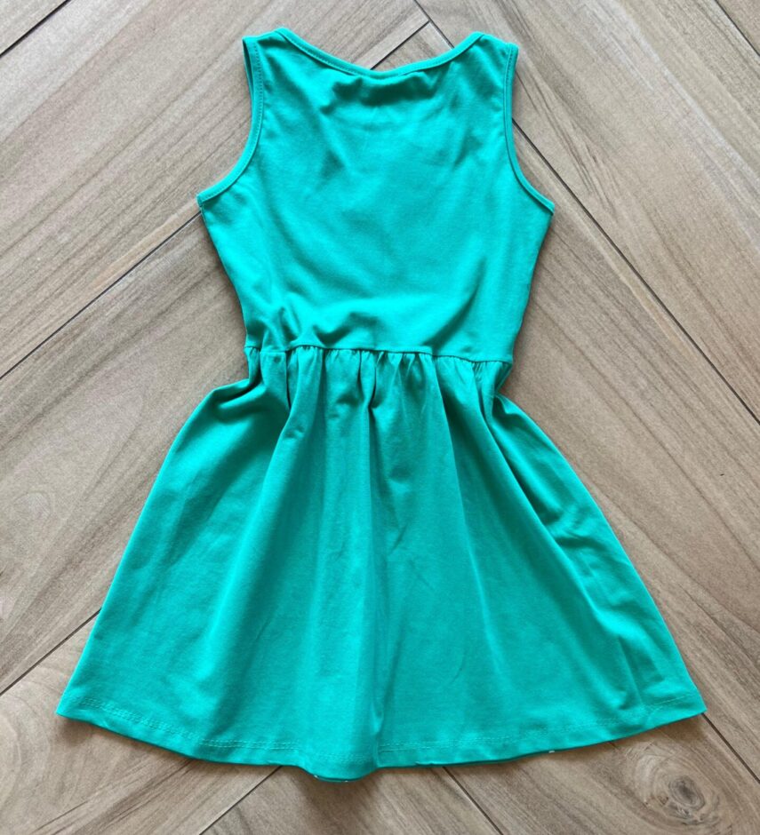 fernandaramoskids com br Vestido Infantil Feminino Curto Rodado Verde Bandeira 2