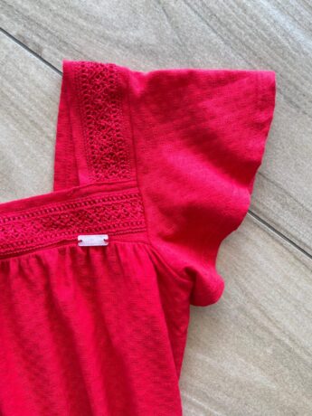 fernandaramoskids com br Vestido Infantil Feminino Curto Vermelho 1