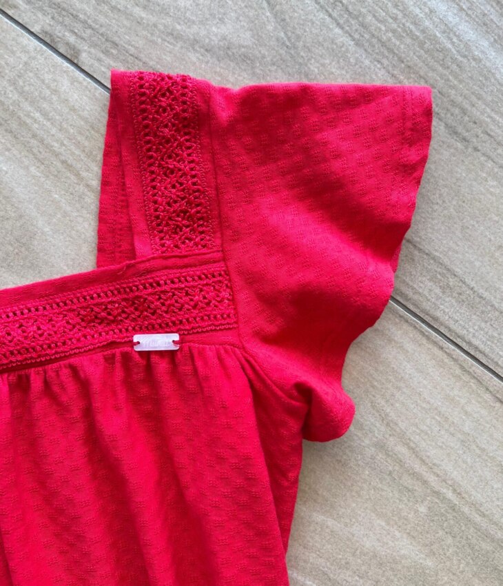 fernandaramoskids com br Vestido Infantil Feminino Curto Vermelho 1