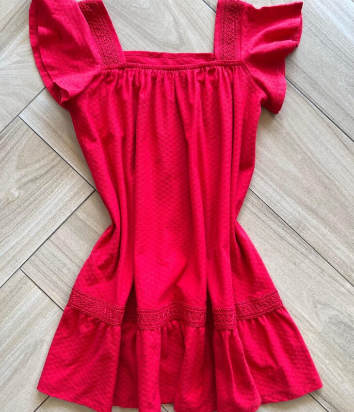 fernandaramoskids com br Vestido Infantil Feminino Curto Vermelho 2