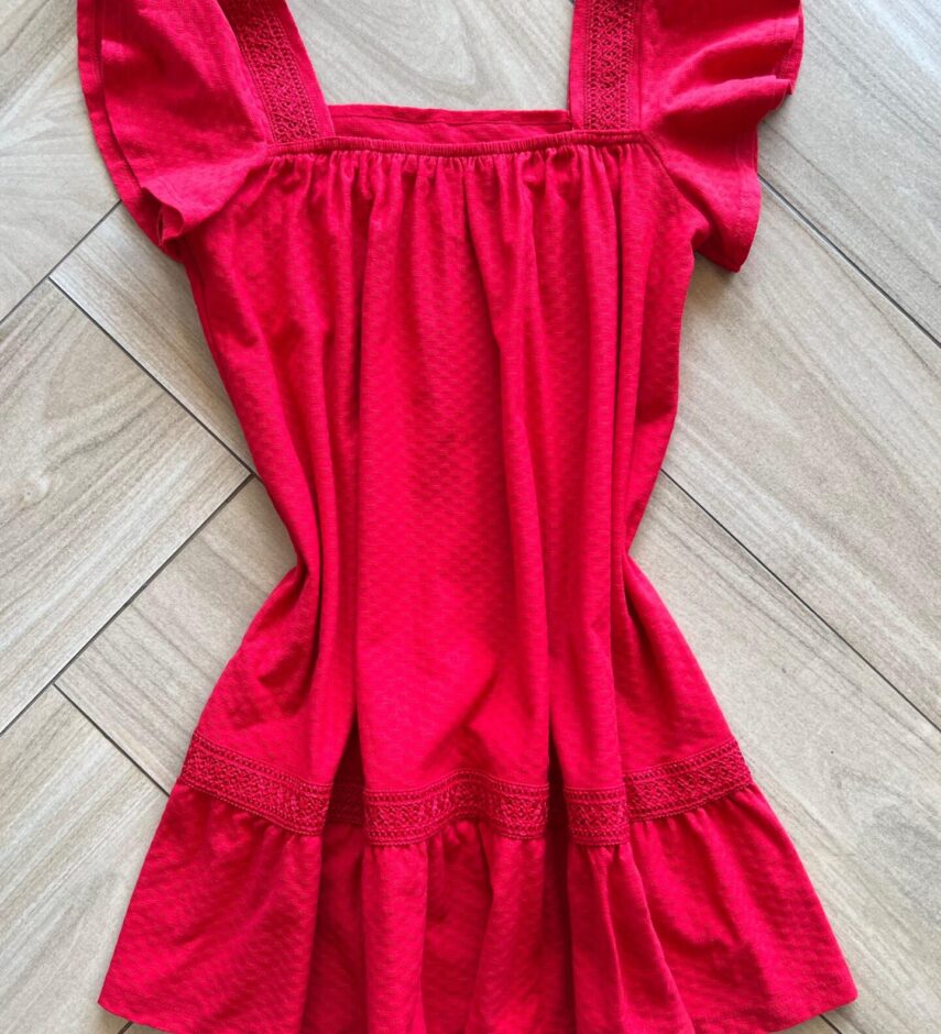fernandaramoskids com br Vestido Infantil Feminino Curto Vermelho 2
