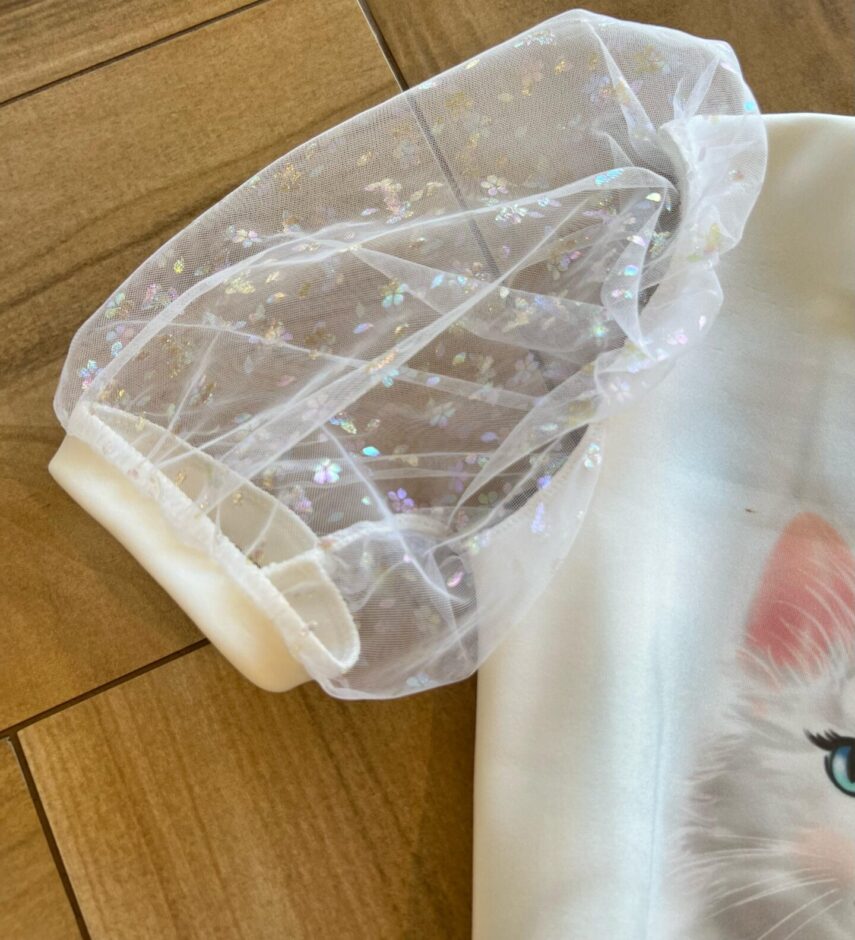 fernandaramoskids com br Vestido Infantil Feminino em Fly Tech Estampado Off White1