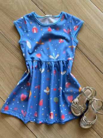 Vestido Infantil Feminino Estampado Bichinhos Fernanda ramos kids
