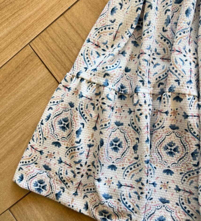 fernandaramoskids com br Vestido Infantil Feminino Estampado Detalhe em Brilho 1