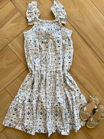 Vestido Infantil Feminino Estampado Detalhe em Brilho Fernanda Ramos Kids