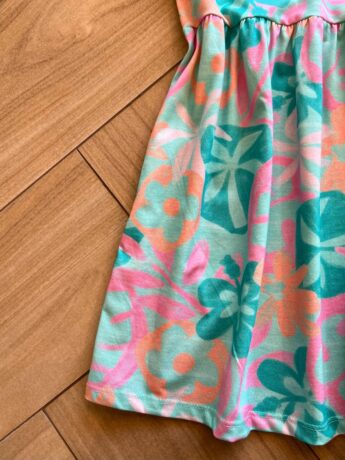 fernandaramoskids com br Vestido Infantil Feminino Estampado Fundo Verde Água 1
