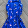 fernandaramoskids com br Vestido Infantil Feminino Evase Estampado Bailarinas Azul2