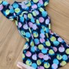 fernandaramoskids com br Vestido Infantil Feminino Evase Manga Curta Estampa Frutas Azul 1