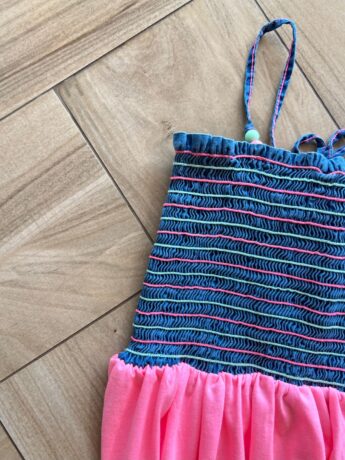 fernandaramoskids com br Vestido Infantil Feminino Lastax no Busto e Amarração Colorido1