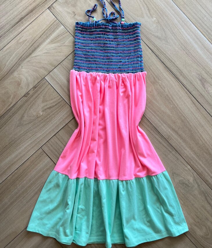 fernandaramoskids com br Vestido Infantil Feminino Lastax no Busto e Amarração Colorido2